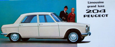 Peugeot 204 Modelprogram 1968 Carbrochure (10348)